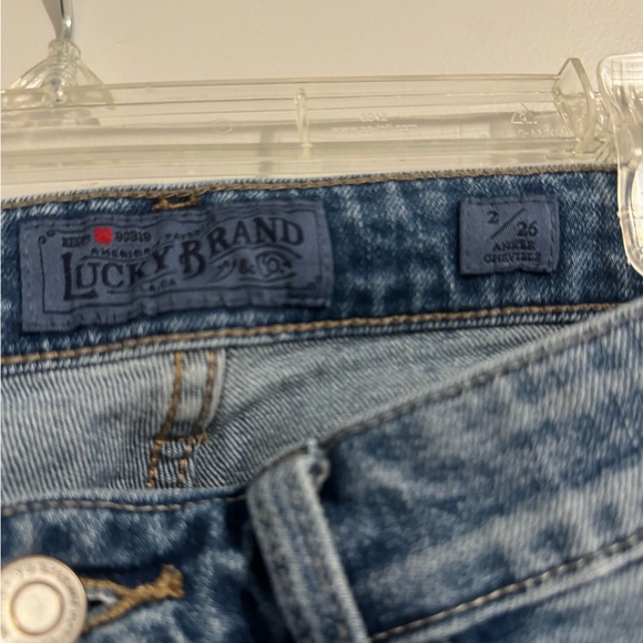 Floral embroidered lucky jeans size 2 - Picture 2 of 5